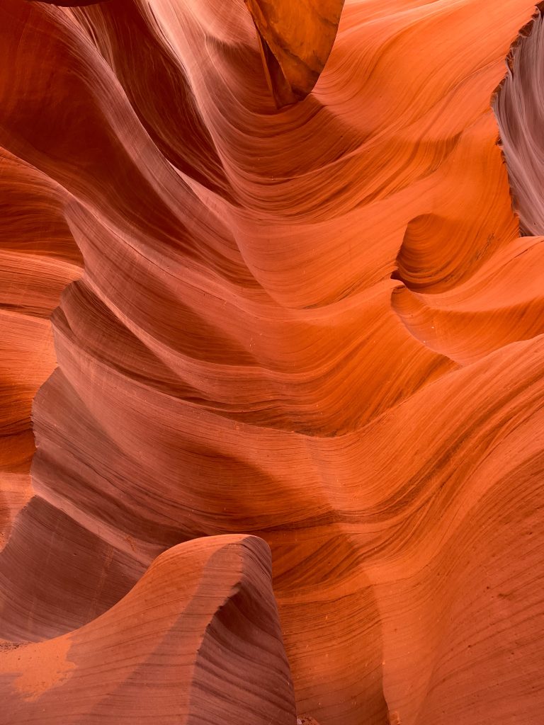 Stylised red sand dunes